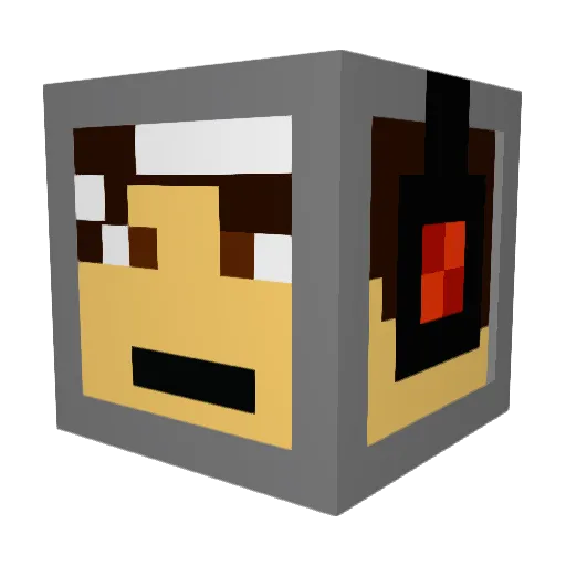 FiendSlayerMC Minecraft avatar head, 3D render