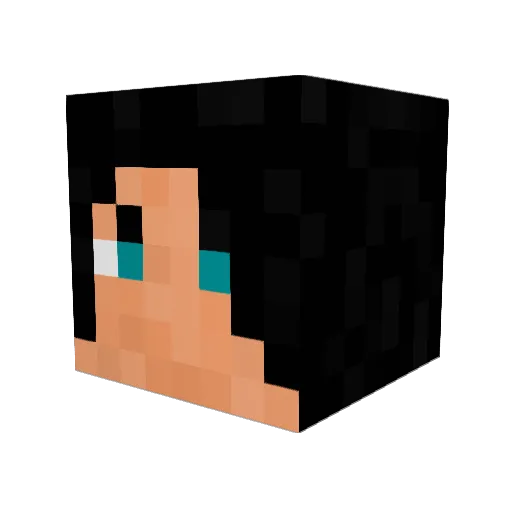 Fiendicus Minecraft avatar head, 3D render