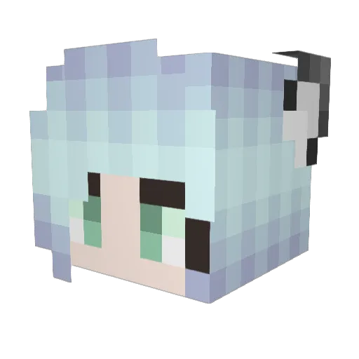 FierceKitten039 Minecraft avatar head, 3D render