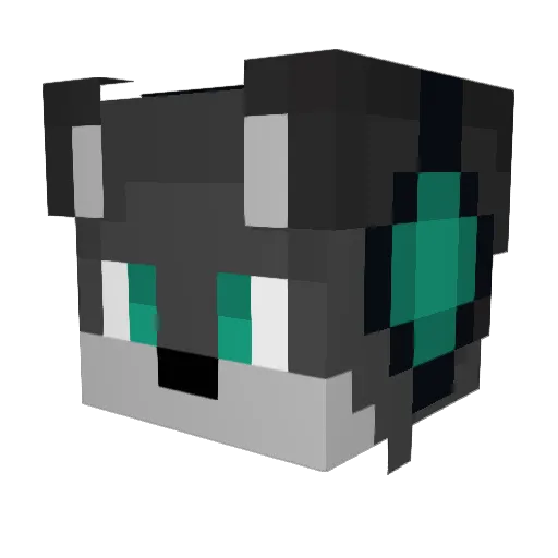 Fiercestuck Minecraft avatar head, 3D render