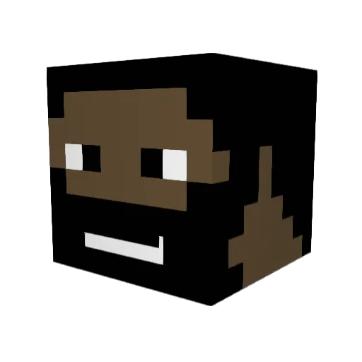 Fierik Minecraft avatar head, 3D render