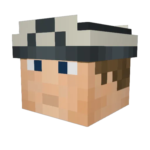 Fiero_Qc Minecraft avatar head, 3D render