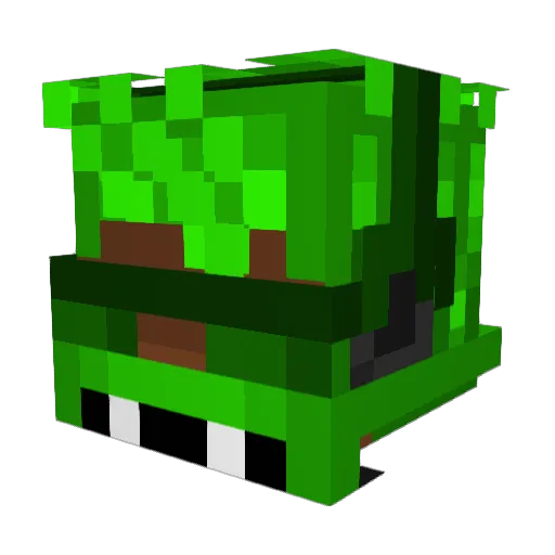FieryDarkBlood Minecraft avatar head, 3D render