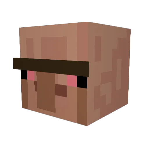 FieryF0xyEG Minecraft avatar head, 3D render