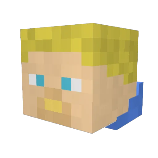 FieryGiraffe170 Minecraft avatar head, 3D render