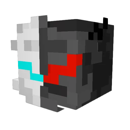 FieryIceStickie Minecraft avatar head, 3D render