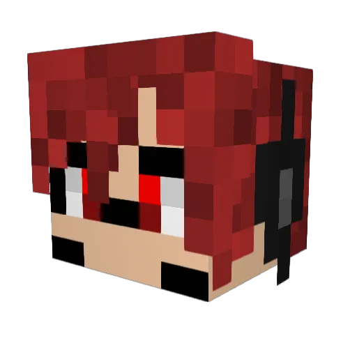 Fieryone233 Minecraft avatar head, 3D render