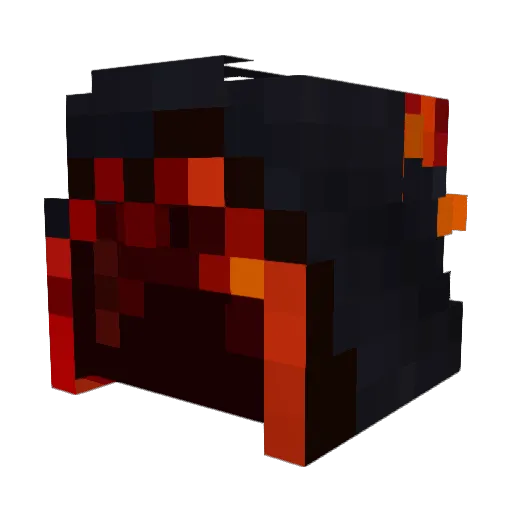 Fiestucky Minecraft avatar head, 3D render
