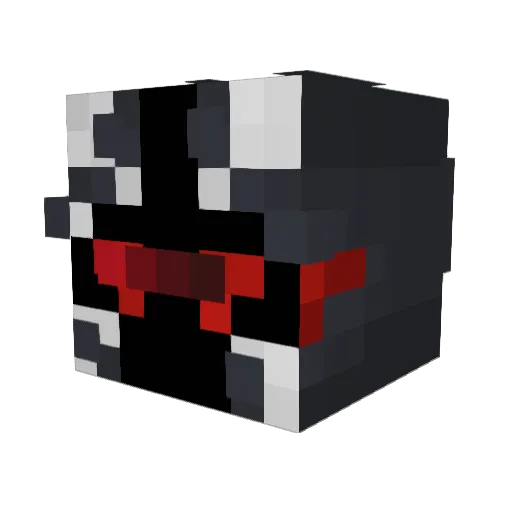 Fiestyllama Minecraft avatar head, 3D render