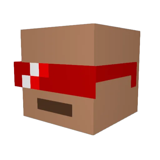 Fiets38 Minecraft avatar head, 3D render