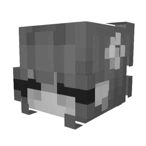 Fif0_ Minecraft avatar head, 3D render