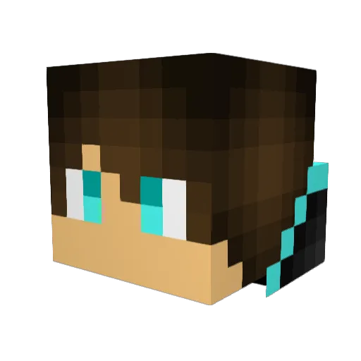 FifaJacob8 Minecraft avatar head, 3D render
