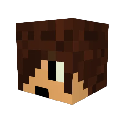 FifaKing1 Minecraft avatar head, 3D render