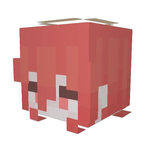 Fiffteen Minecraft avatar head, 3D render