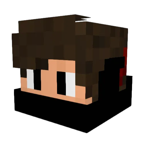FifiPipo Minecraft avatar head, 3D render