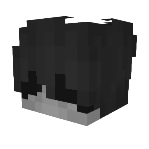Fifilma Minecraft avatar head, 3D render
