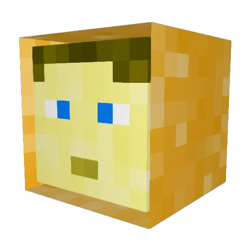 Fifiss12 Minecraft avatar head, 3D render