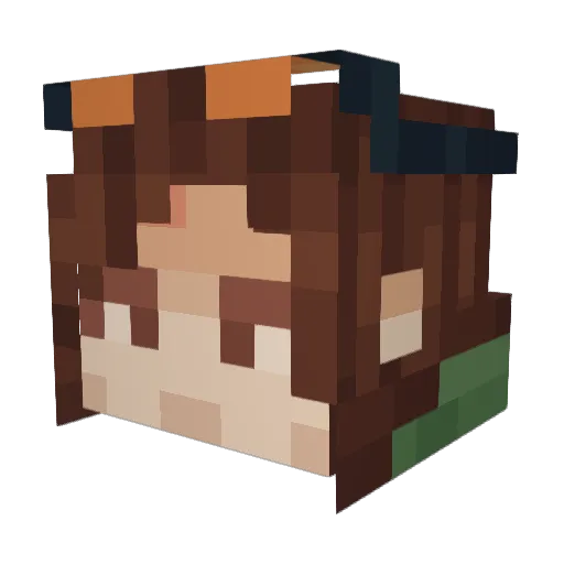 Fifo101 Minecraft avatar head, 3D render