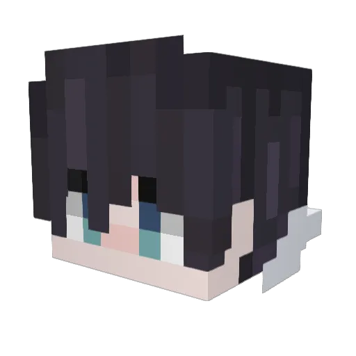 FifteenWind Minecraft avatar head, 3D render