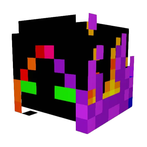 Fifthsamster Minecraft avatar head, 3D render