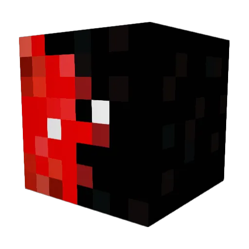 Fiftisix Minecraft avatar head, 3D render