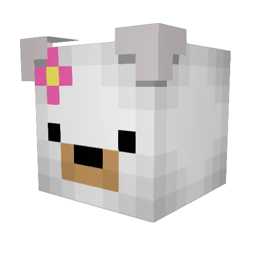 FiftyBrads Minecraft avatar head, 3D render