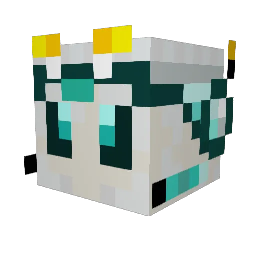 FiftyCubes Minecraft avatar head, 3D render