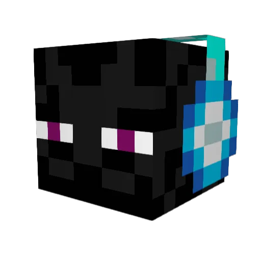 FiftyWAR Minecraft avatar head, 3D render