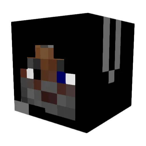 Figament Minecraft avatar head, 3D render