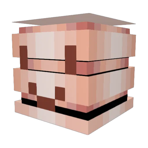 FiggyJiggerWorm Minecraft avatar head, 3D render