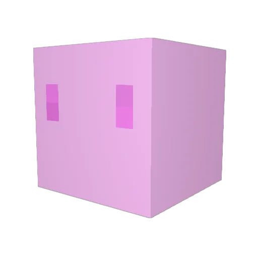 FightMeM9_ Minecraft avatar head, 3D render