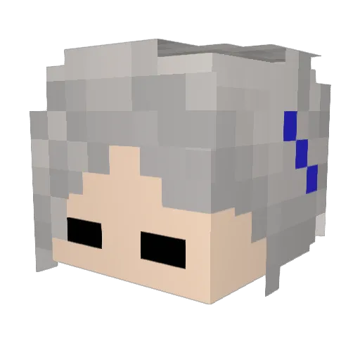 FightNRin Minecraft avatar head, 3D render