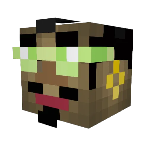 Fight_4_TR Minecraft avatar head, 3D render