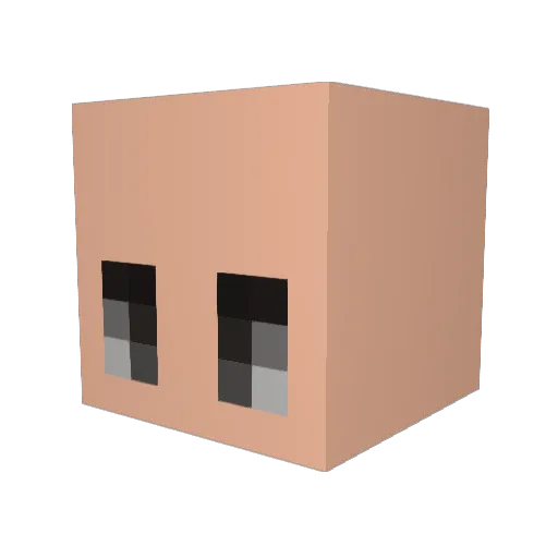 Fighter1942 Minecraft avatar head, 3D render