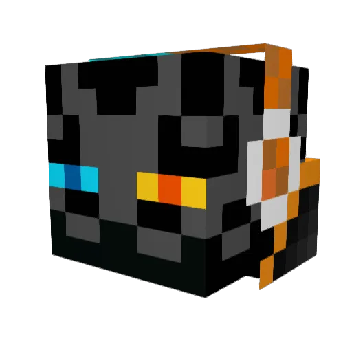 Fighter71 Minecraft avatar head, 3D render
