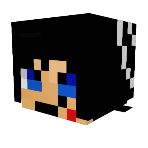 FighterDan13 Minecraft avatar head, 3D render