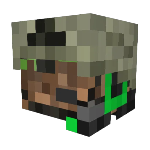 FighterMC2005 Minecraft avatar head, 3D render