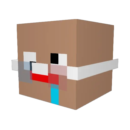 FighterWilll Minecraft avatar head, 3D render