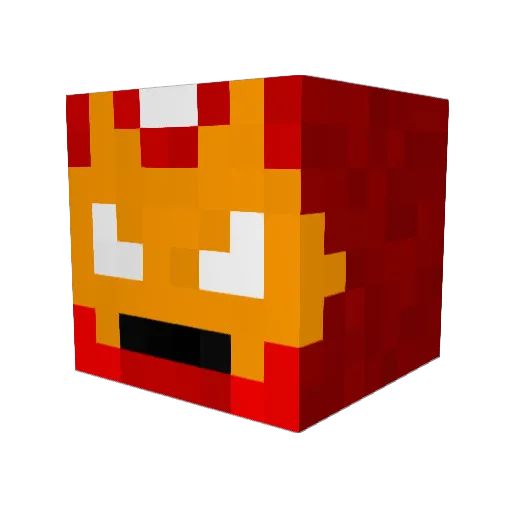Fighter_PW Minecraft avatar head, 3D render