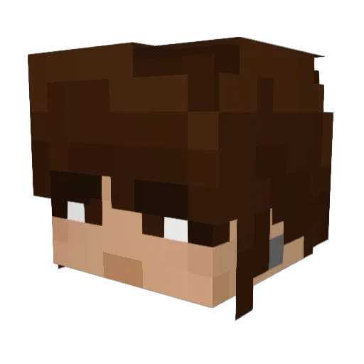 FightinFoo Minecraft avatar head, 3D render