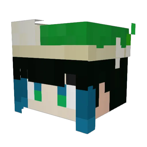 Fighting_robot Minecraft avatar head, 3D render