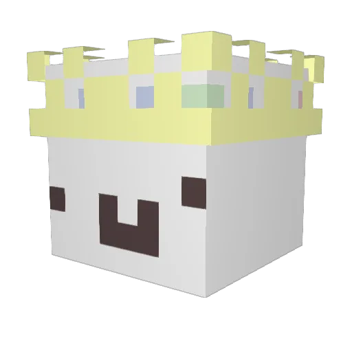 Figo08 Minecraft avatar head, 3D render