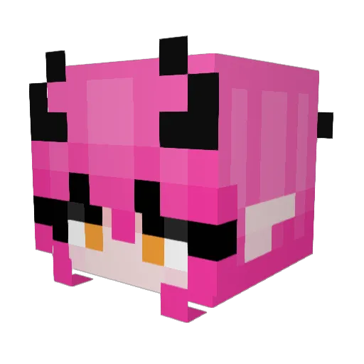 FigoNest Minecraft avatar head, 3D render