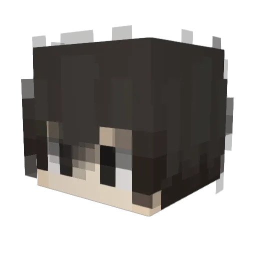 Figrut Minecraft avatar head, 3D render
