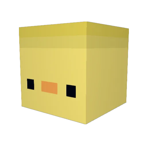 Figsd Minecraft avatar head, 3D render