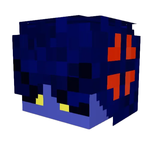 Figstuck Minecraft avatar head, 3D render
