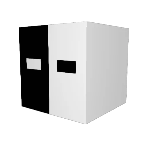 FigureFate Minecraft avatar head, 3D render