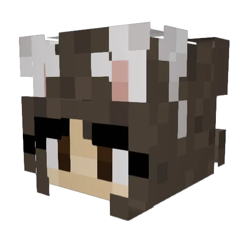 FiiYasko Minecraft avatar head, 3D render