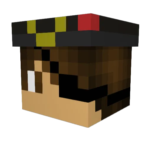 Fiinalmcgaming Minecraft avatar head, 3D render