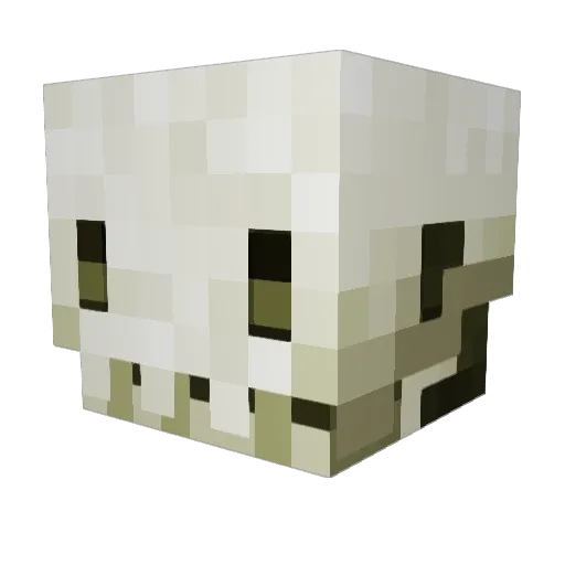 Fiirah Minecraft avatar head, 3D render